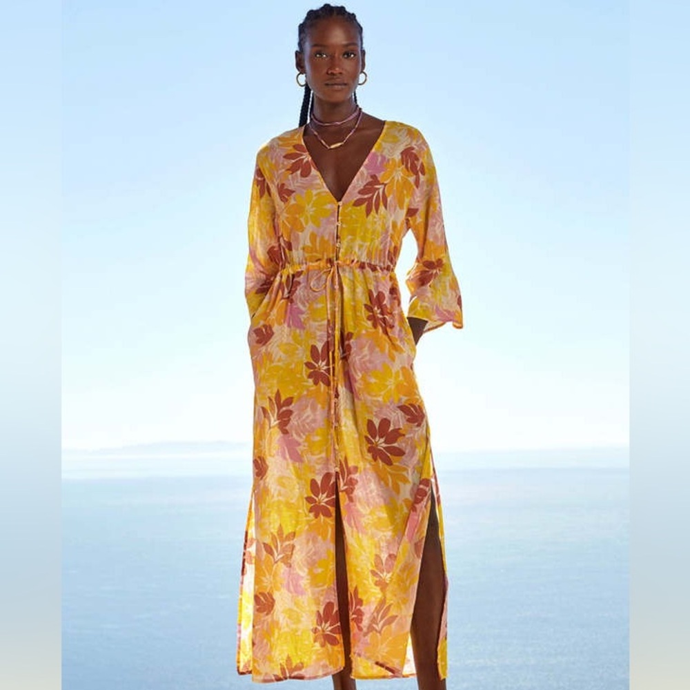 Xirena Mykah Dress in the Pink/Lemonade print size small like new